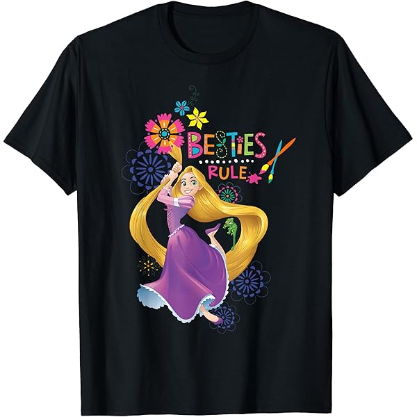 00s〜 塔の上のラプンツェル　2KステレオクルーTシャツ 塔の上のラプンツェル 半袖Tシャツ ディズニー 00s 黒XL